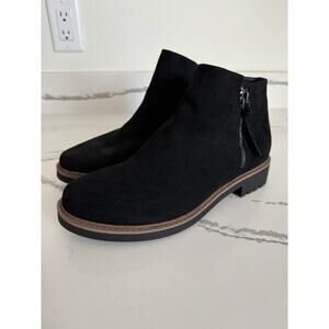 Esprit Suede Black Ankle Booties